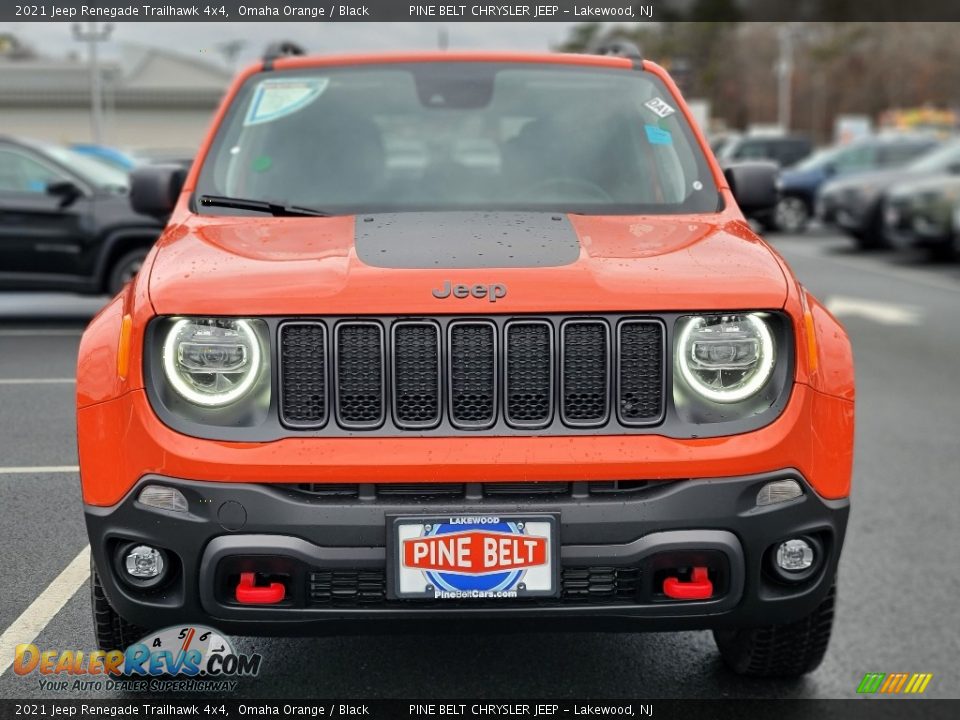 2021 Jeep Renegade Trailhawk 4x4 Omaha Orange / Black Photo #2