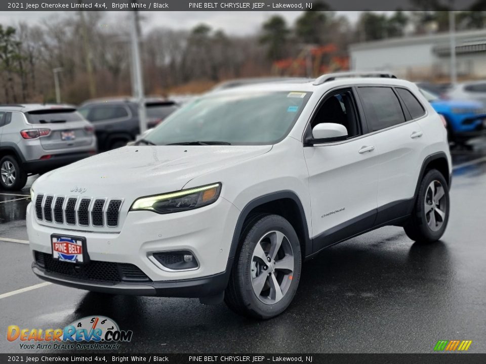 2021 Jeep Cherokee Limited 4x4 Bright White / Black Photo #1