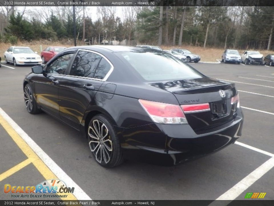 2012 Honda Accord SE Sedan Crystal Black Pearl / Black Photo #4