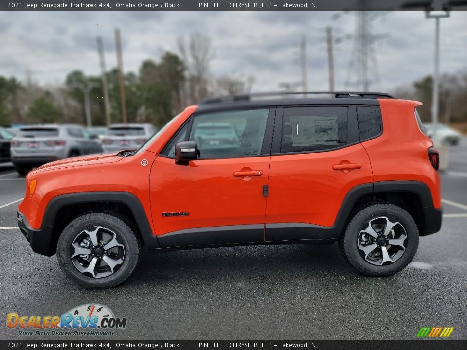 2021 Jeep Renegade Trailhawk 4x4 Omaha Orange / Black Photo #3