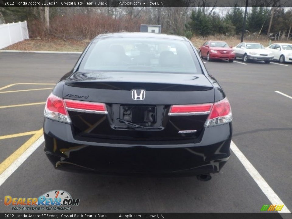 2012 Honda Accord SE Sedan Crystal Black Pearl / Black Photo #5