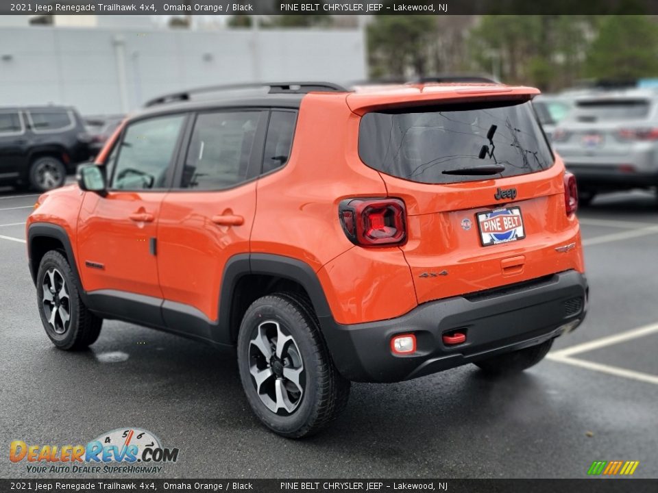 2021 Jeep Renegade Trailhawk 4x4 Omaha Orange / Black Photo #4