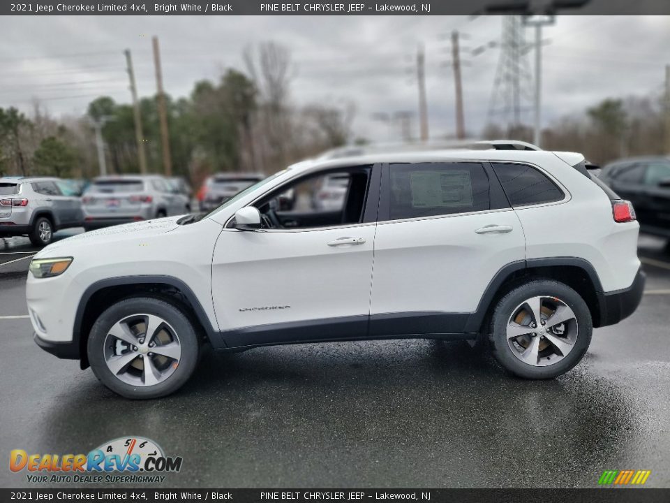 2021 Jeep Cherokee Limited 4x4 Bright White / Black Photo #3