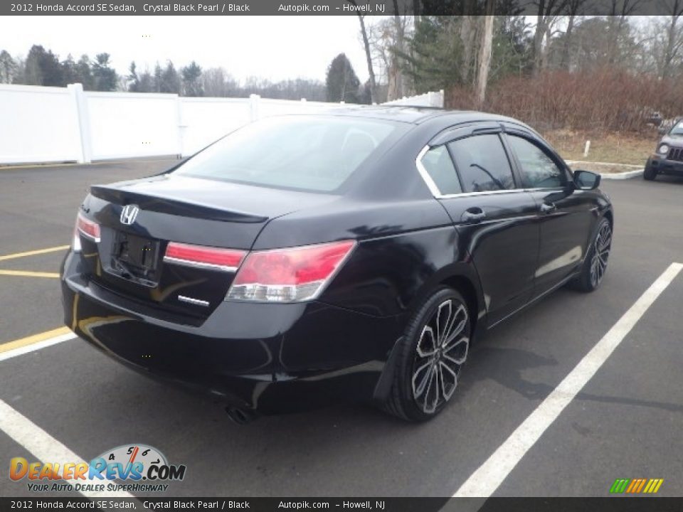 2012 Honda Accord SE Sedan Crystal Black Pearl / Black Photo #6