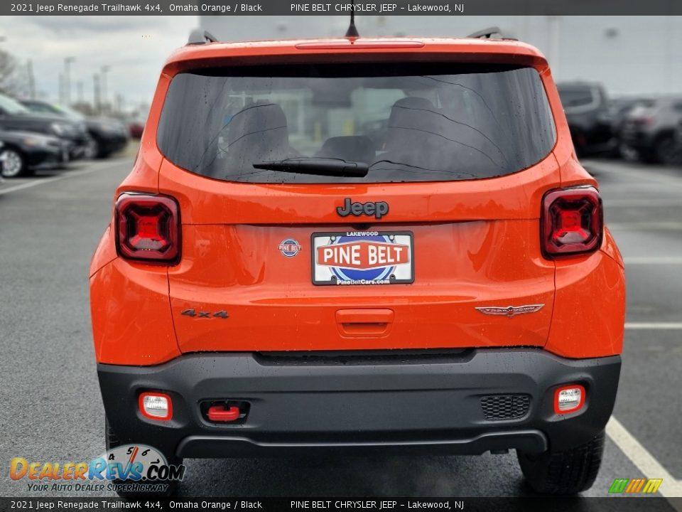 2021 Jeep Renegade Trailhawk 4x4 Omaha Orange / Black Photo #5