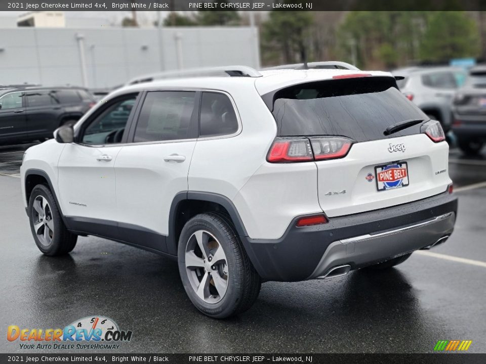 2021 Jeep Cherokee Limited 4x4 Bright White / Black Photo #4