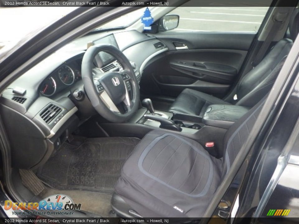 2012 Honda Accord SE Sedan Crystal Black Pearl / Black Photo #7