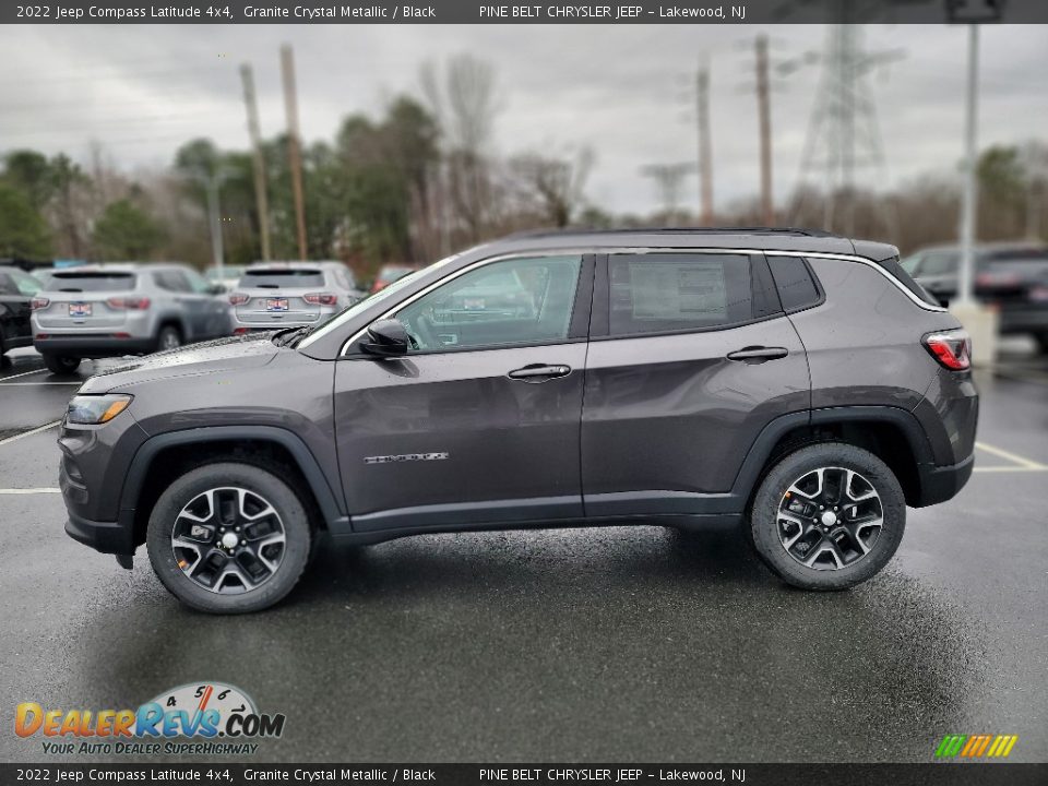 2022 Jeep Compass Latitude 4x4 Granite Crystal Metallic / Black Photo #3