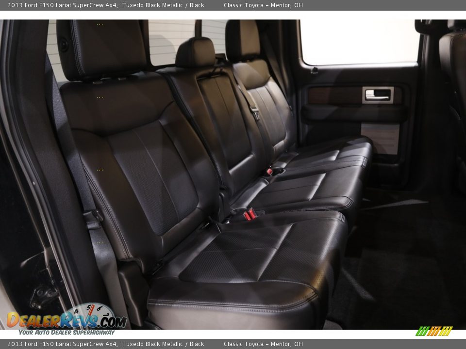 2013 Ford F150 Lariat SuperCrew 4x4 Tuxedo Black Metallic / Black Photo #17