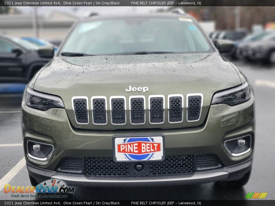 2021 Jeep Cherokee Limited 4x4 Olive Green Pearl / Ski Gray/Black Photo #2