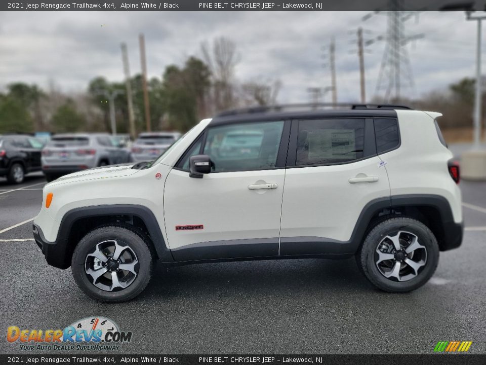 2021 Jeep Renegade Trailhawk 4x4 Alpine White / Black Photo #3