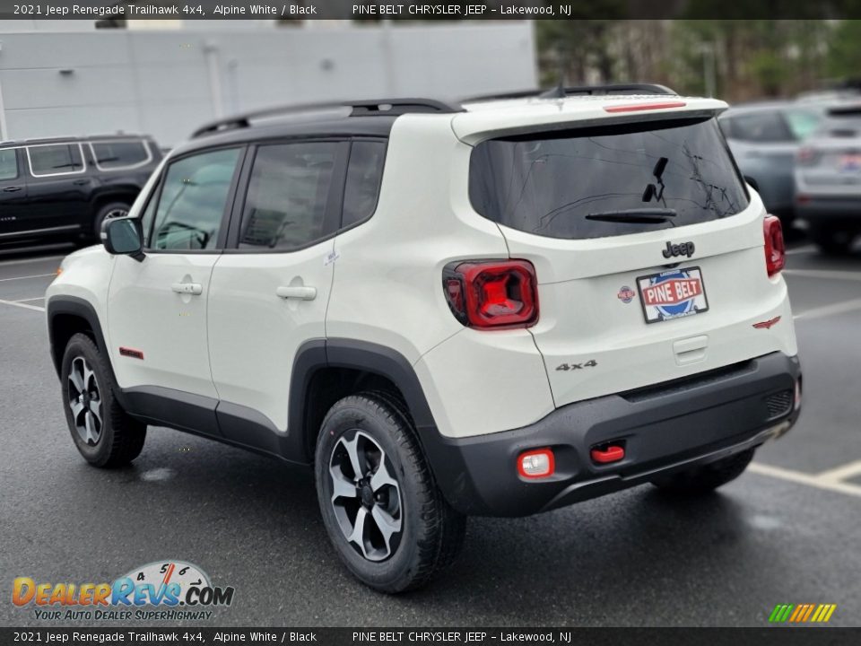 2021 Jeep Renegade Trailhawk 4x4 Alpine White / Black Photo #4