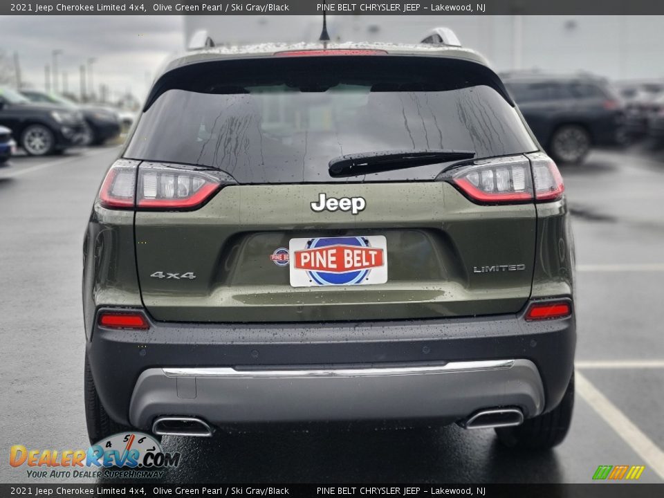 2021 Jeep Cherokee Limited 4x4 Olive Green Pearl / Ski Gray/Black Photo #5
