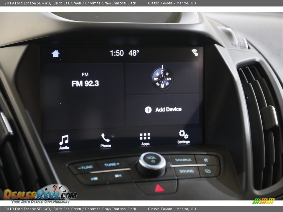 2019 Ford Escape SE 4WD Baltic Sea Green / Chromite Gray/Charcoal Black Photo #11