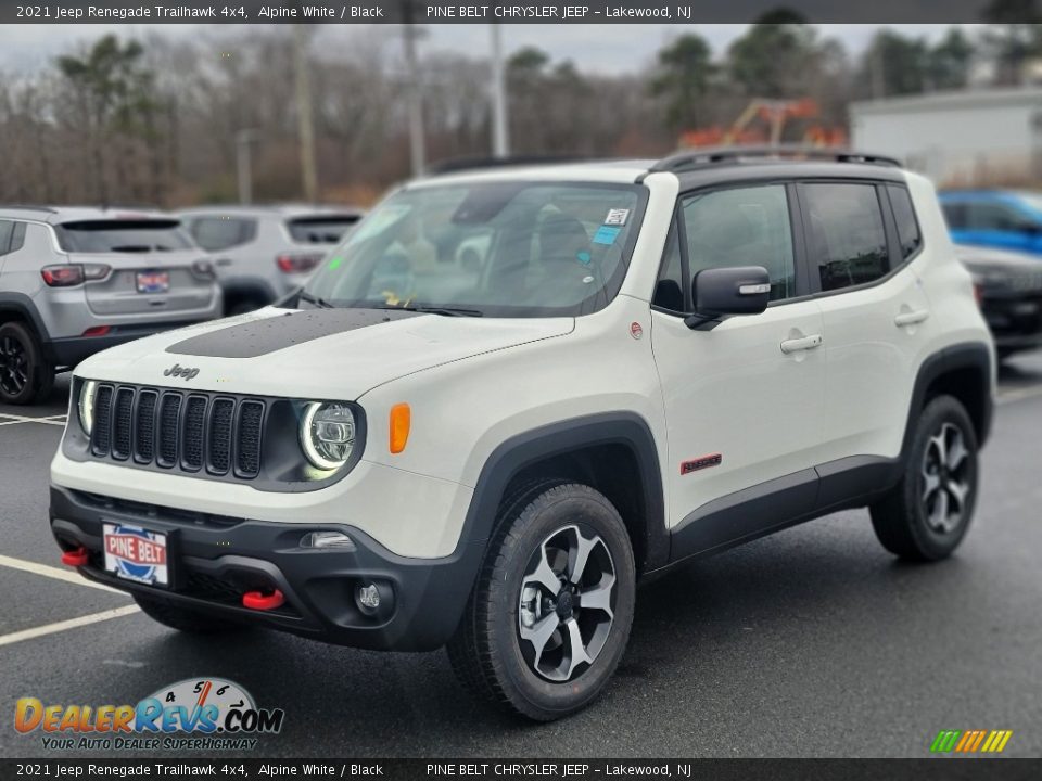 2021 Jeep Renegade Trailhawk 4x4 Alpine White / Black Photo #1