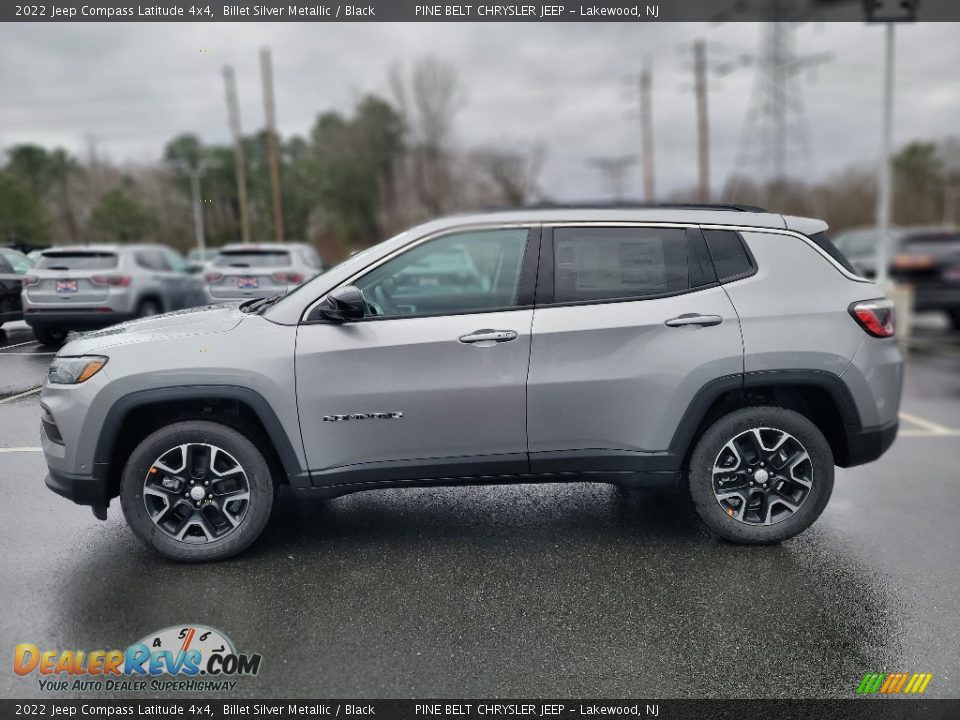 2022 Jeep Compass Latitude 4x4 Billet Silver Metallic / Black Photo #2