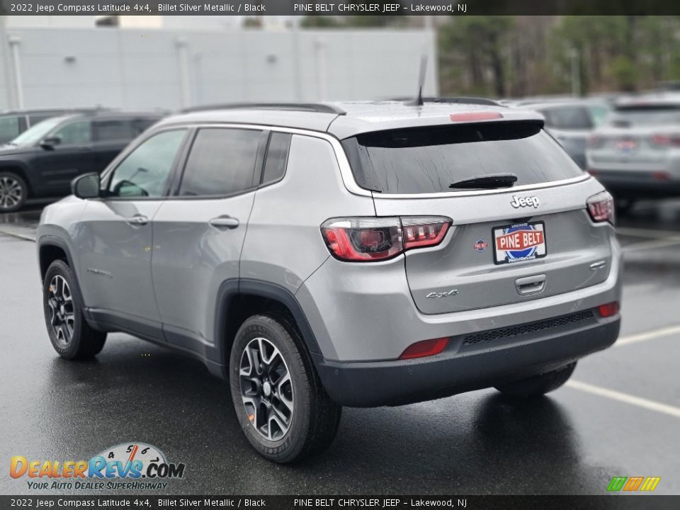 2022 Jeep Compass Latitude 4x4 Billet Silver Metallic / Black Photo #3