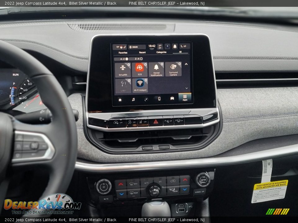 2022 Jeep Compass Latitude 4x4 Billet Silver Metallic / Black Photo #6