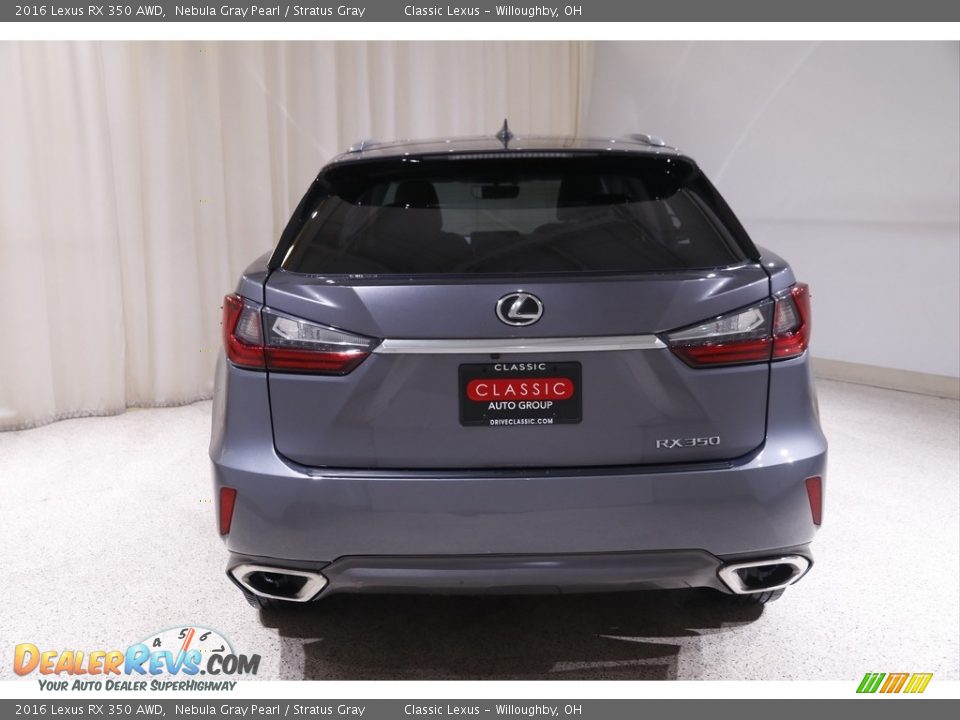 2016 Lexus RX 350 AWD Nebula Gray Pearl / Stratus Gray Photo #18