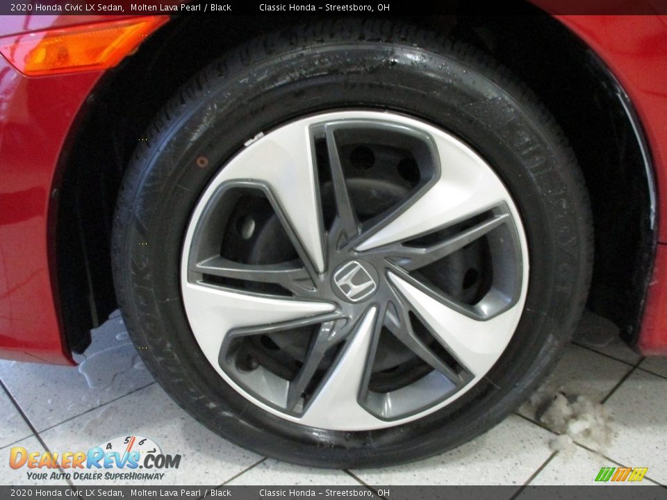 2020 Honda Civic LX Sedan Molten Lava Pearl / Black Photo #12