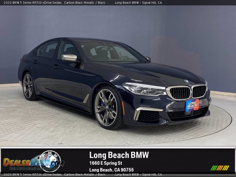 2020 BMW 5 Series M550i xDrive Sedan Carbon Black Metallic / Black Photo #1