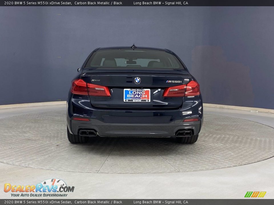 2020 BMW 5 Series M550i xDrive Sedan Carbon Black Metallic / Black Photo #4