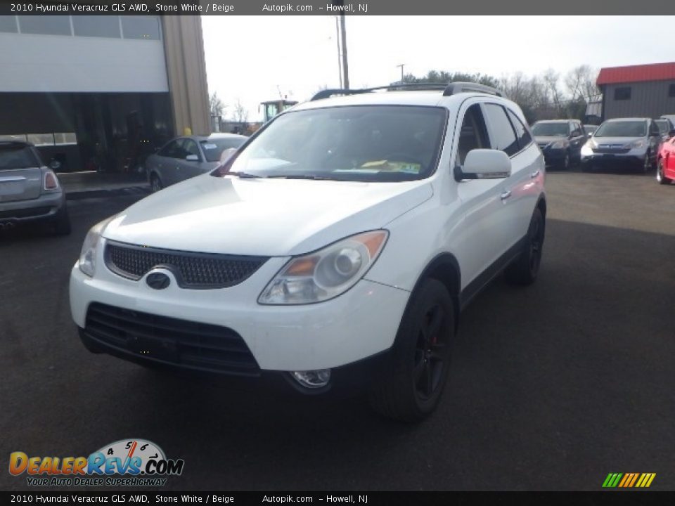 2010 Hyundai Veracruz GLS AWD Stone White / Beige Photo #1