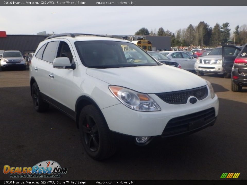 2010 Hyundai Veracruz GLS AWD Stone White / Beige Photo #3