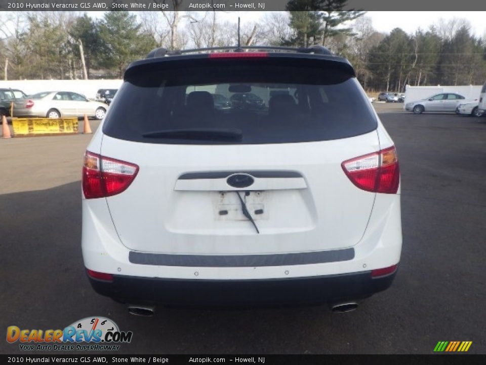 2010 Hyundai Veracruz GLS AWD Stone White / Beige Photo #5