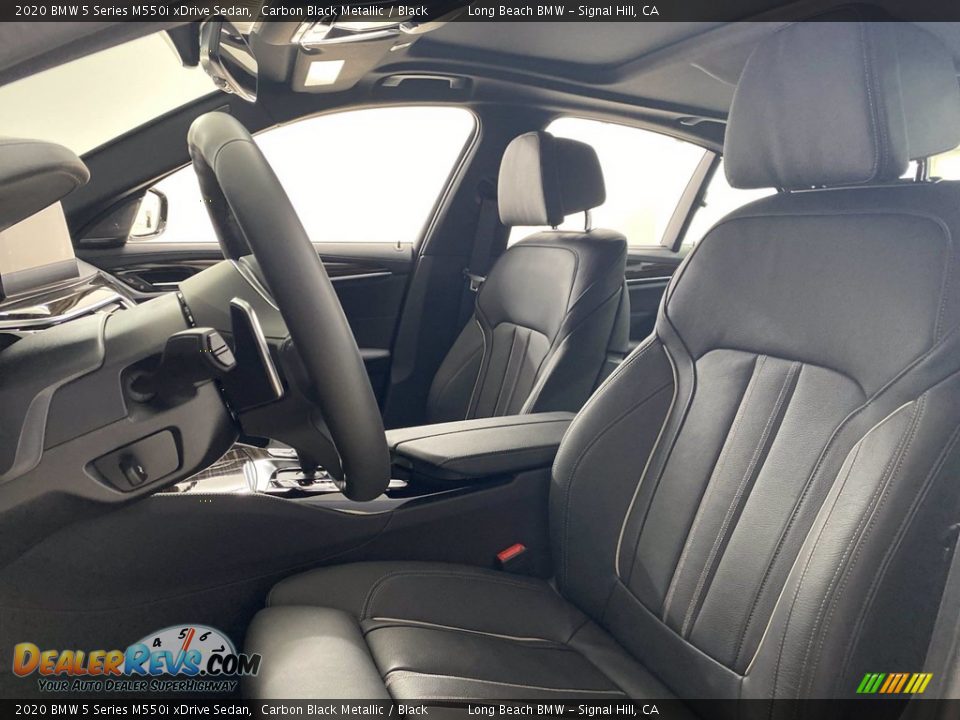2020 BMW 5 Series M550i xDrive Sedan Carbon Black Metallic / Black Photo #16