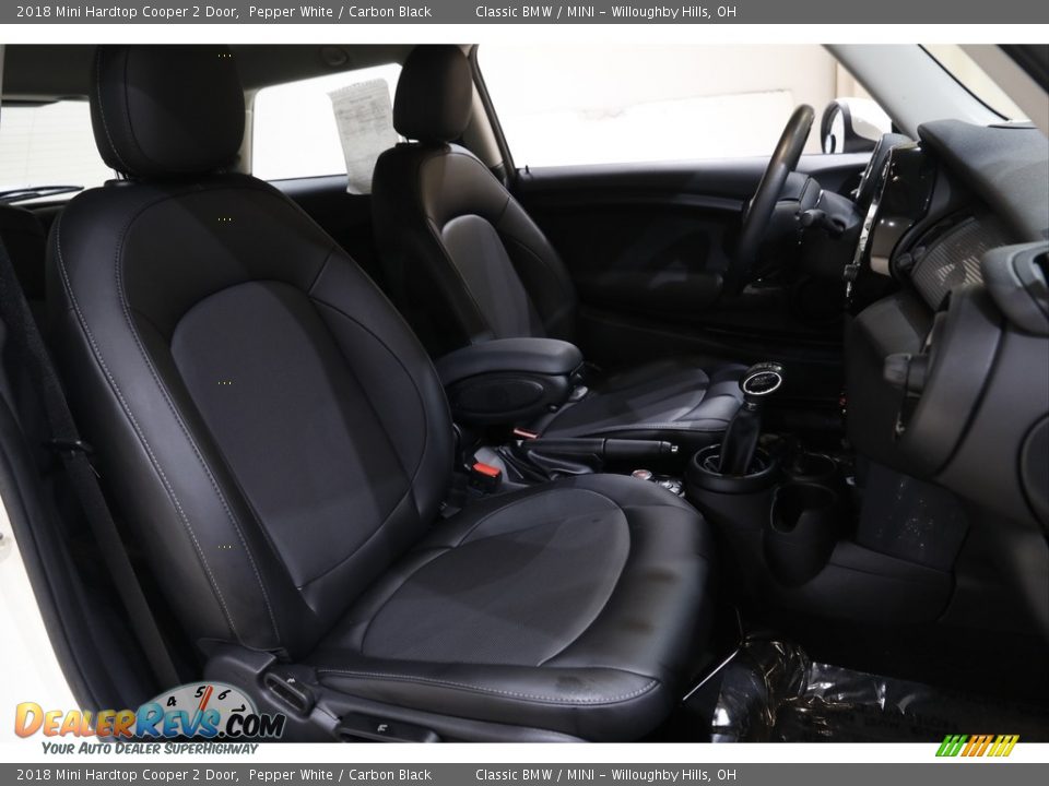 2018 Mini Hardtop Cooper 2 Door Pepper White / Carbon Black Photo #13