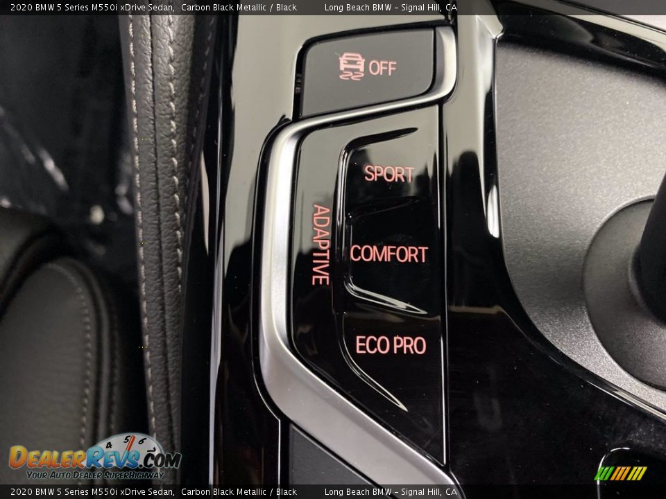 2020 BMW 5 Series M550i xDrive Sedan Carbon Black Metallic / Black Photo #24
