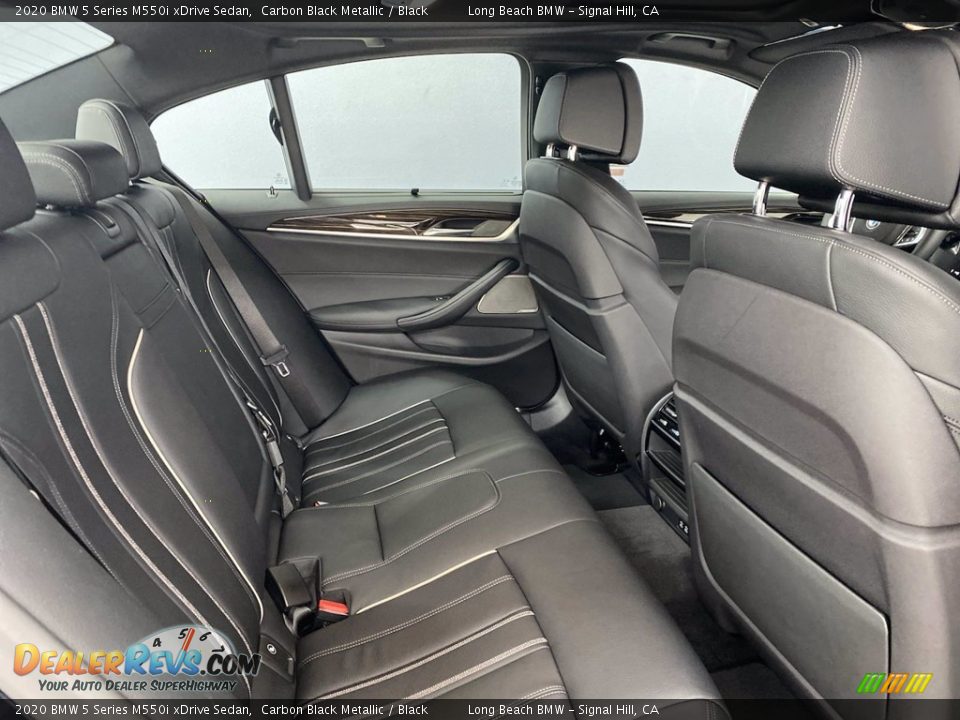 Rear Seat of 2020 BMW 5 Series M550i xDrive Sedan Photo #32