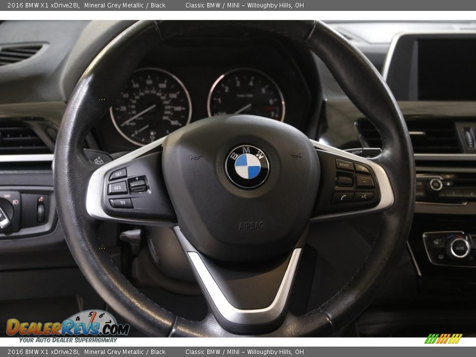 2016 BMW X1 xDrive28i Mineral Grey Metallic / Black Photo #7