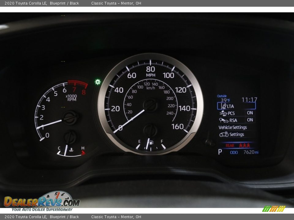 2020 Toyota Corolla LE Blueprint / Black Photo #8