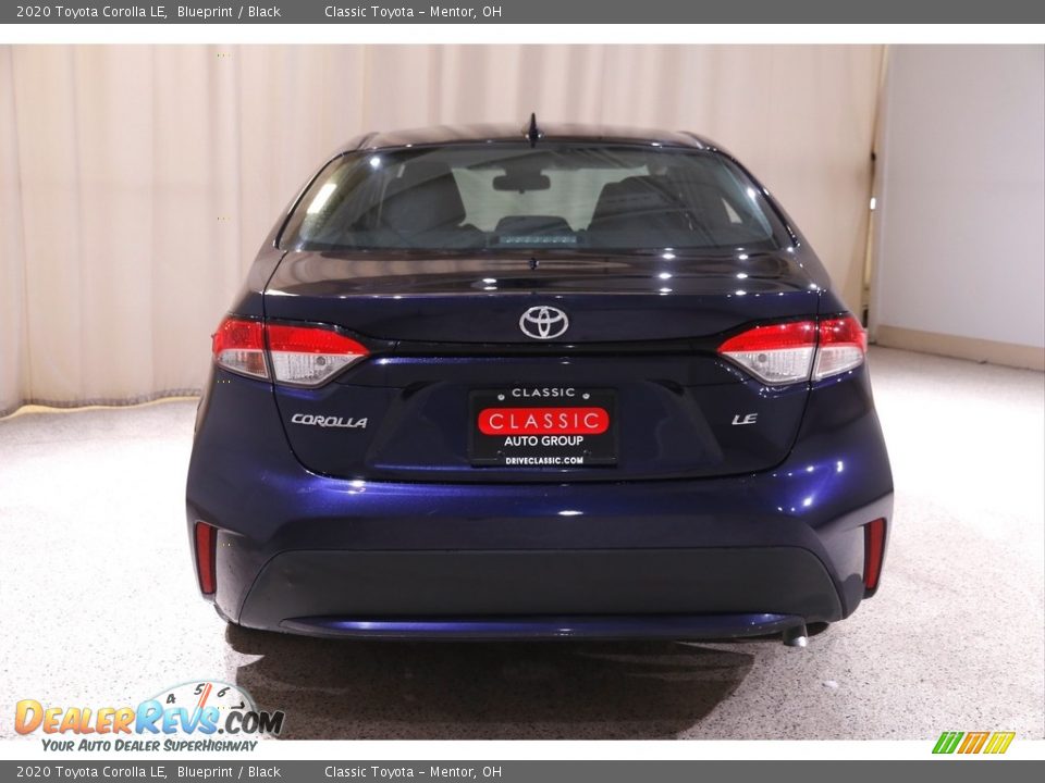 2020 Toyota Corolla LE Blueprint / Black Photo #16