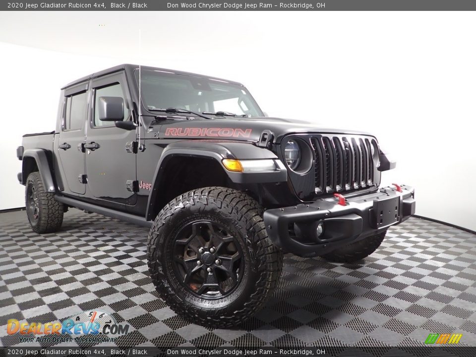 2020 Jeep Gladiator Rubicon 4x4 Black / Black Photo #6