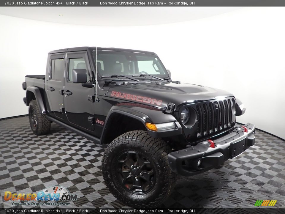 2020 Jeep Gladiator Rubicon 4x4 Black / Black Photo #7