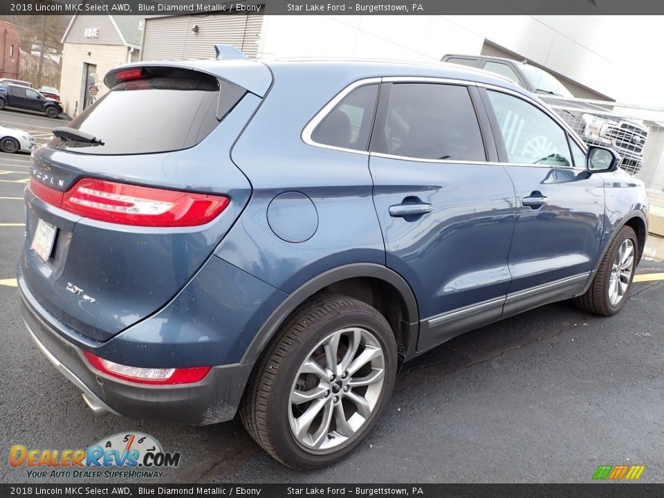 2018 Lincoln MKC Select AWD Blue Diamond Metallic / Ebony Photo #3