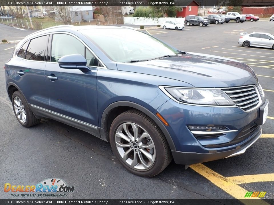 2018 Lincoln MKC Select AWD Blue Diamond Metallic / Ebony Photo #4