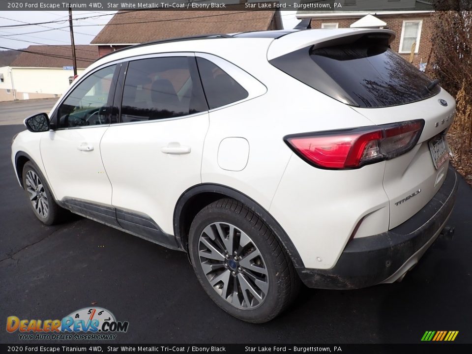 2020 Ford Escape Titanium 4WD Star White Metallic Tri-Coat / Ebony Black Photo #2