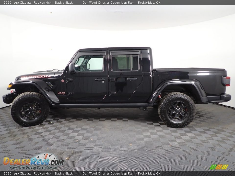 2020 Jeep Gladiator Rubicon 4x4 Black / Black Photo #13