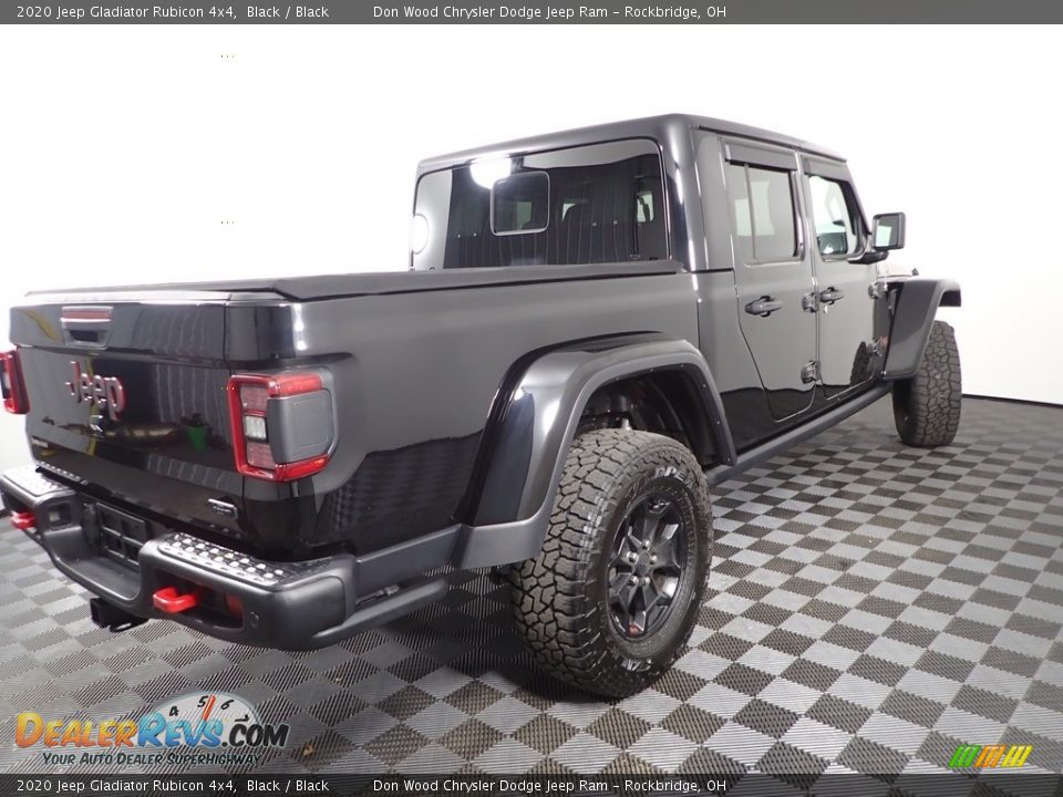 2020 Jeep Gladiator Rubicon 4x4 Black / Black Photo #17