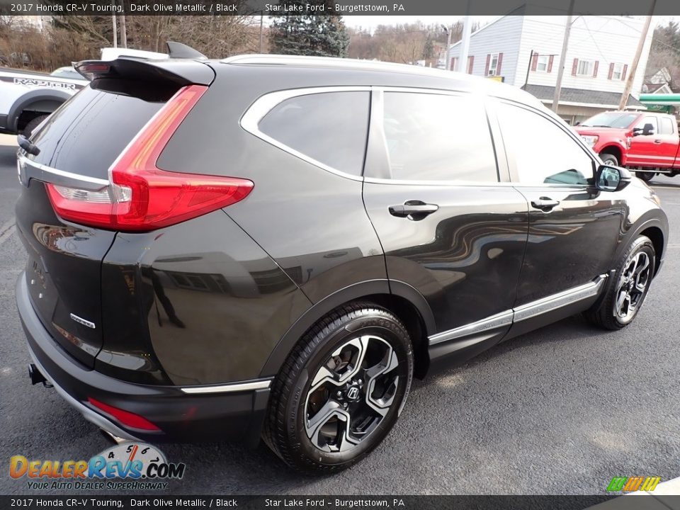 2017 Honda CR-V Touring Dark Olive Metallic / Black Photo #6