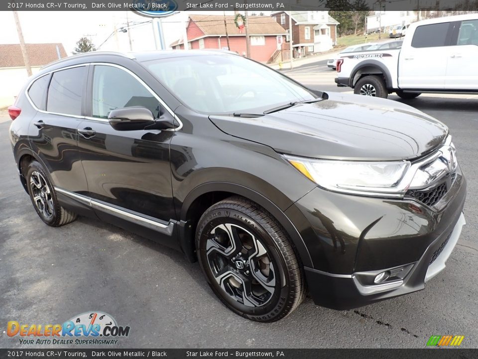 2017 Honda CR-V Touring Dark Olive Metallic / Black Photo #8