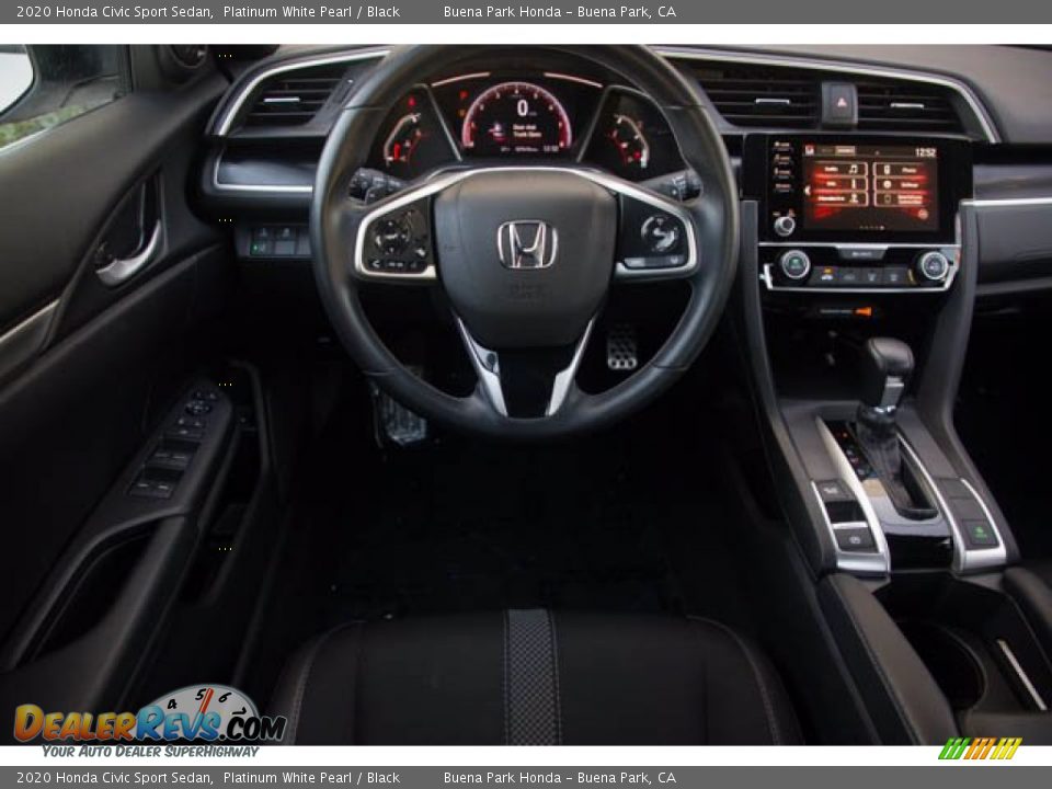 2020 Honda Civic Sport Sedan Platinum White Pearl / Black Photo #5