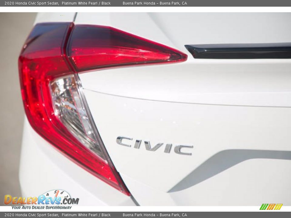 2020 Honda Civic Sport Sedan Platinum White Pearl / Black Photo #10