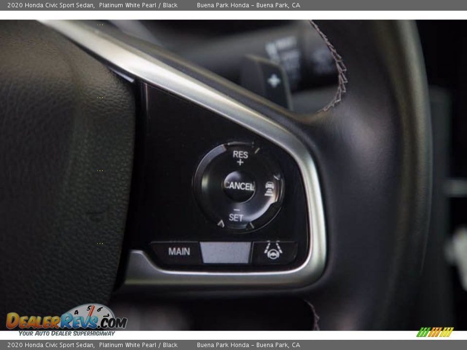 2020 Honda Civic Sport Sedan Platinum White Pearl / Black Photo #15