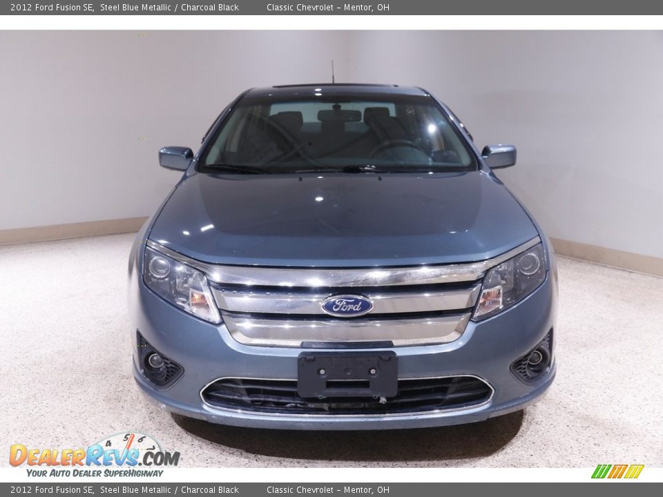 2012 Ford Fusion SE Steel Blue Metallic / Charcoal Black Photo #2