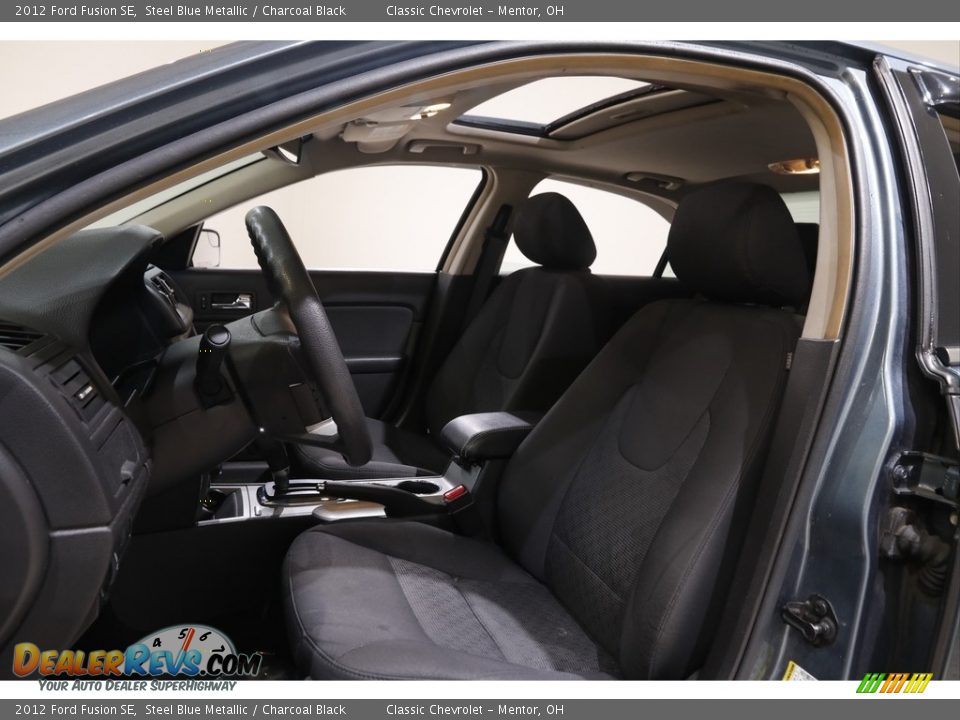 2012 Ford Fusion SE Steel Blue Metallic / Charcoal Black Photo #5